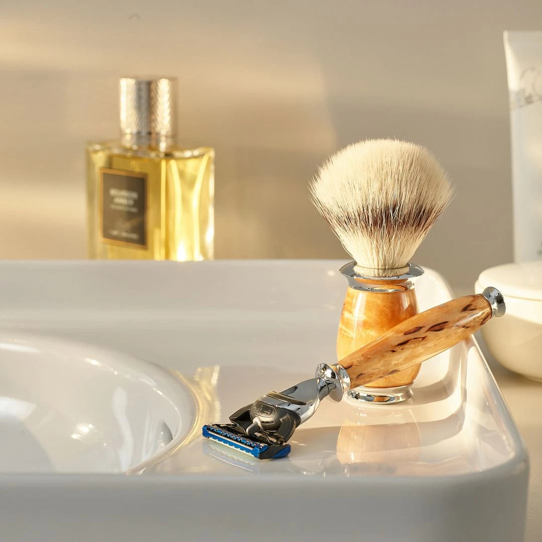 Gillette Fusion Shaver, Purist, Karelian Burl Birch
