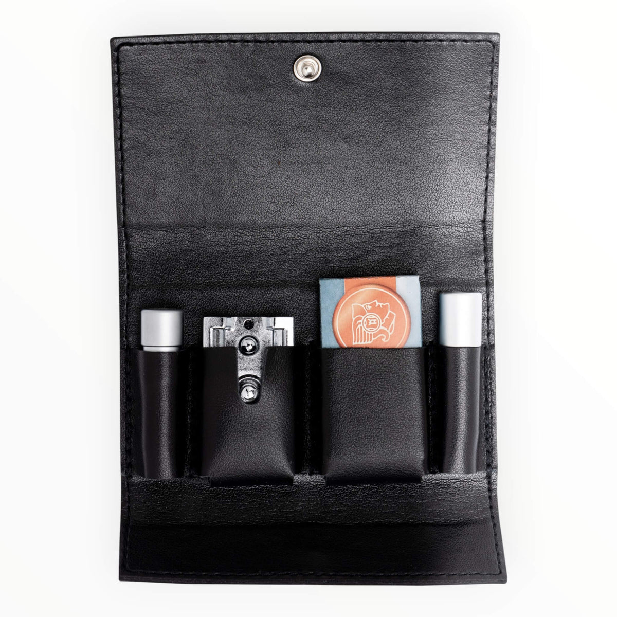 46C Travel Scraper in Leather Case