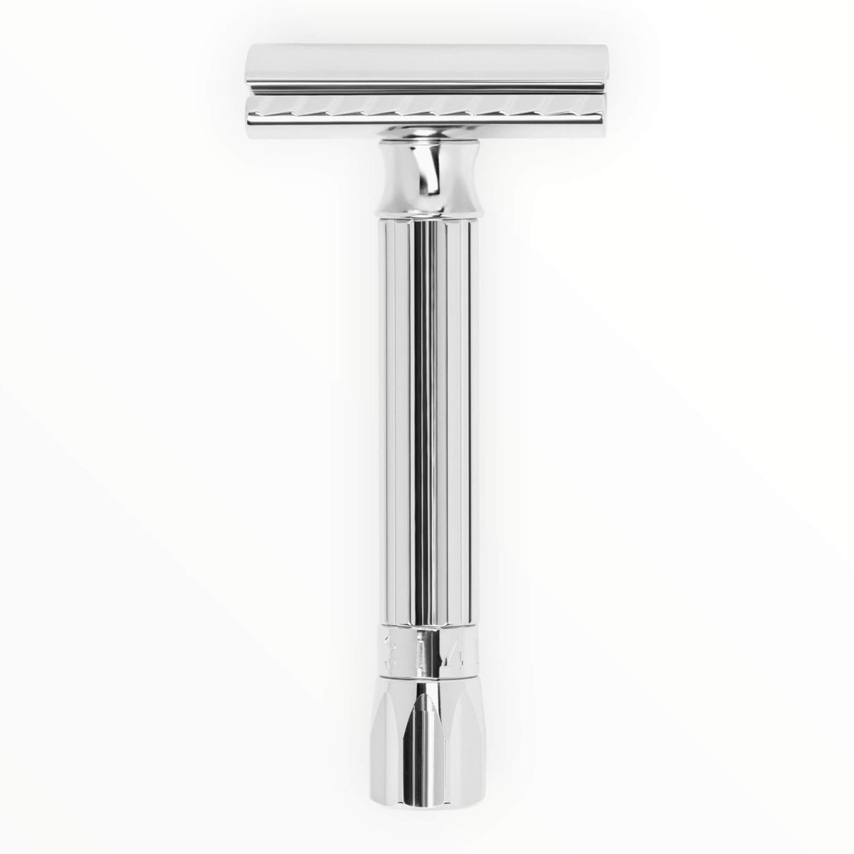Progress Adjustable Safety Razor, Metal Knob, Chrome