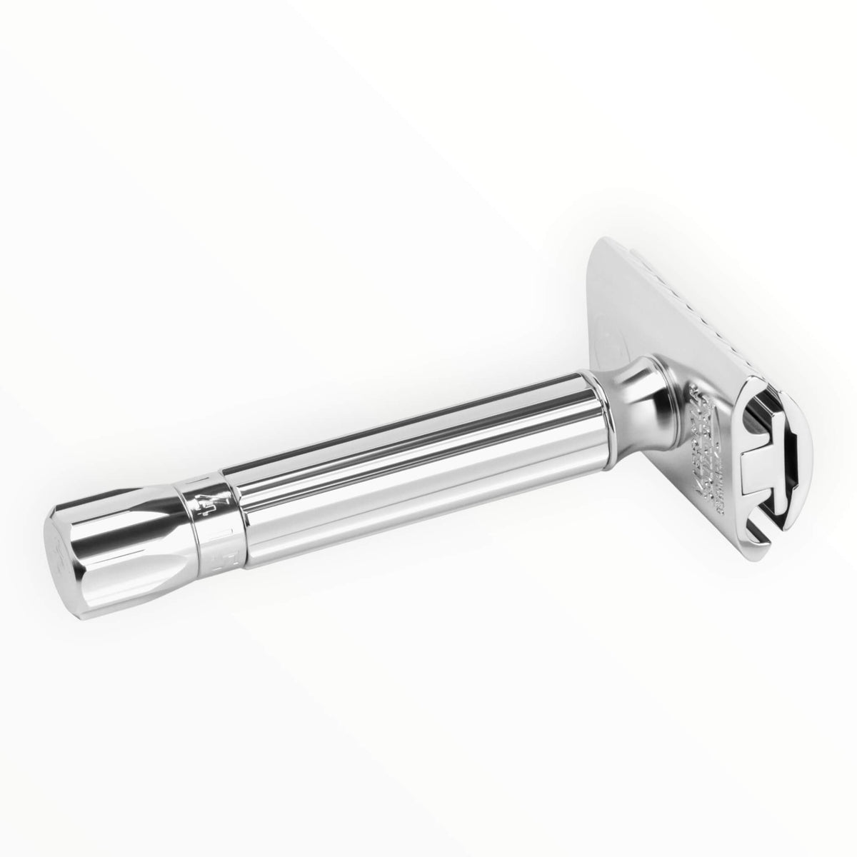 Progress Adjustable Safety Razor, Metal Knob, Chrome