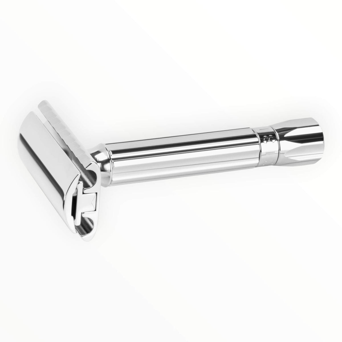 Progress Adjustable Safety Razor, Metal Knob, Chrome