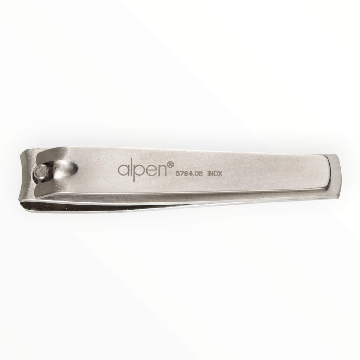 Nail Clippers in Leather Case, Stainless Steel, 8 cm.