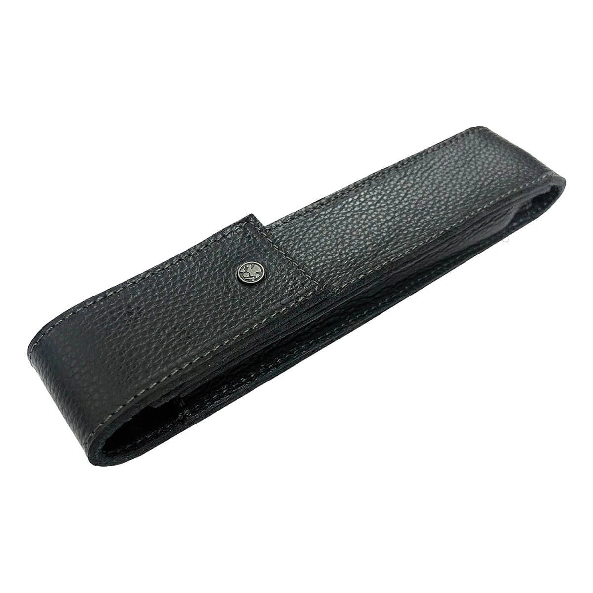 Leather case for Straight Razor, Black Leather