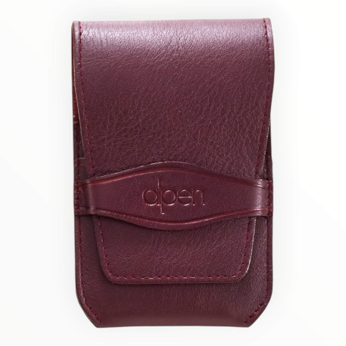 Manicure Set no. 6874, 5 pieces, Bordeaux Leather Case