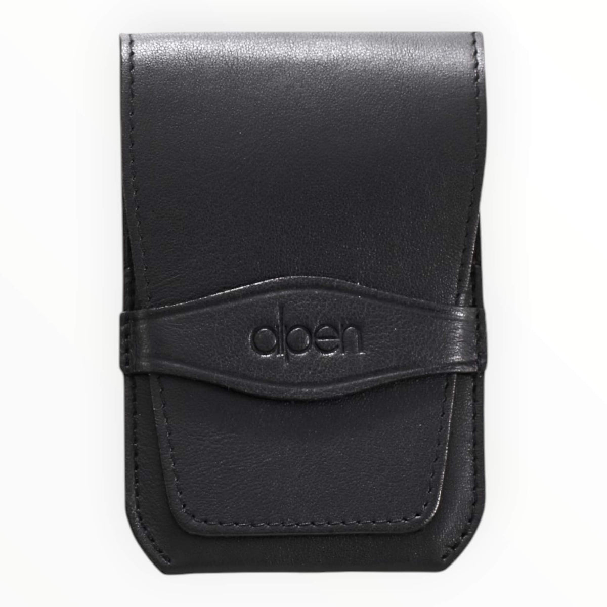 Manicure Set no. 6874, 5 pieces, Black Leather Case