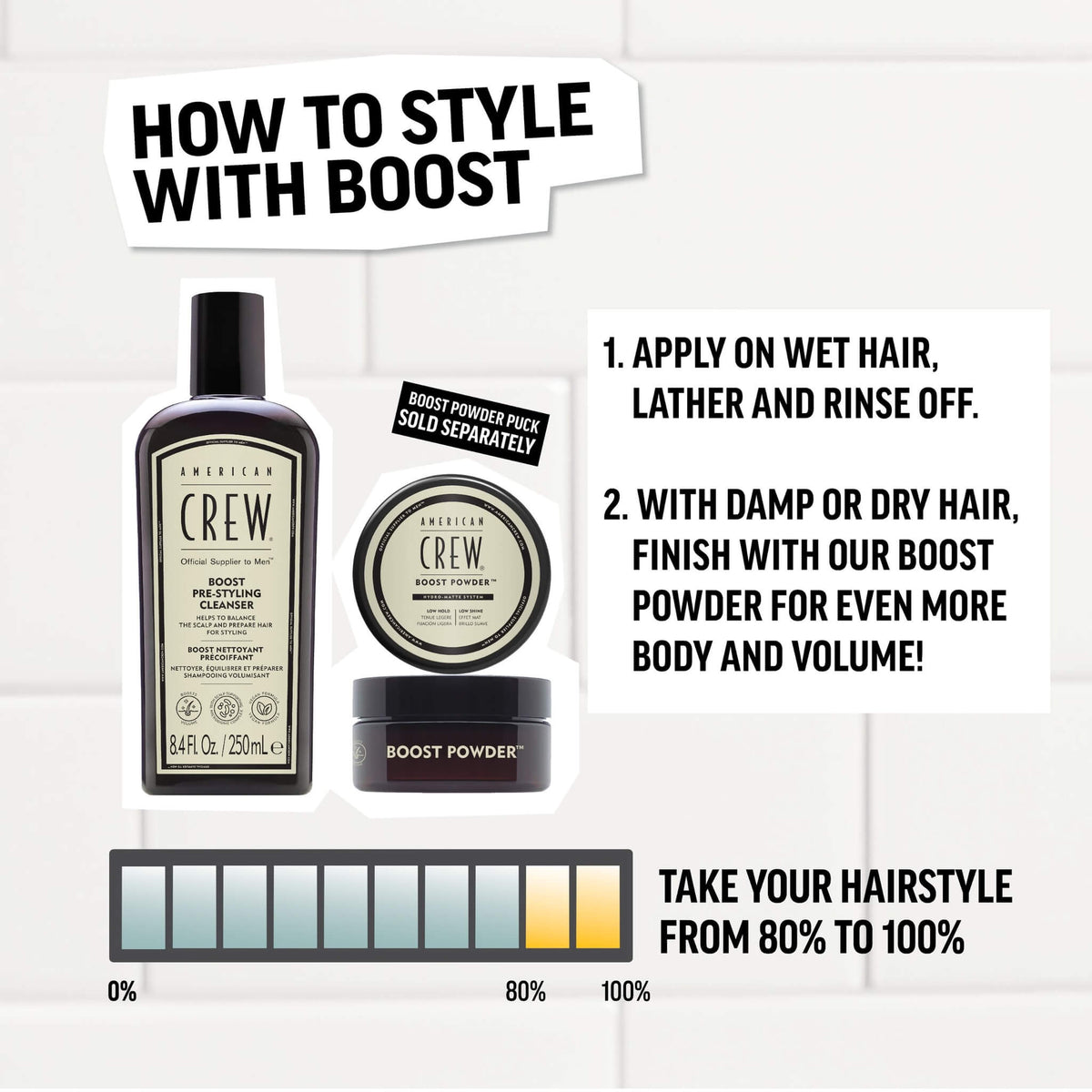 Boost Pre-Styling Cleanser, 250 ml.