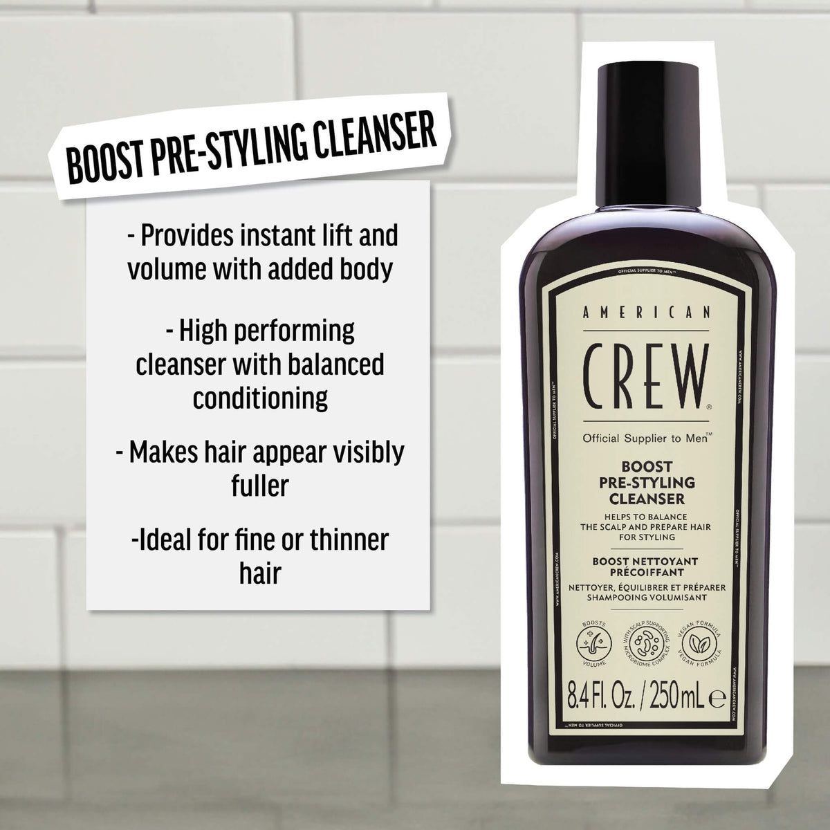 Boost Pre-Styling Cleanser, 250 ml.