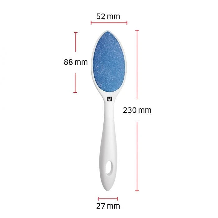 Foot care set with Ceramic Foot File (White), Exfoliating Foot Scrub and Foot Cream