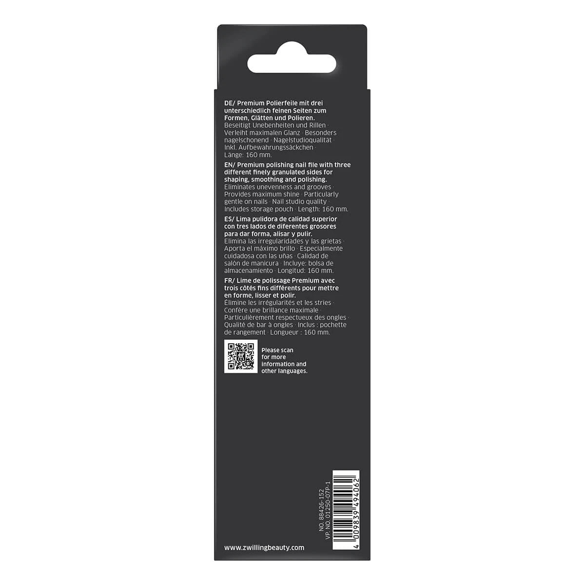 Nail file for polishing