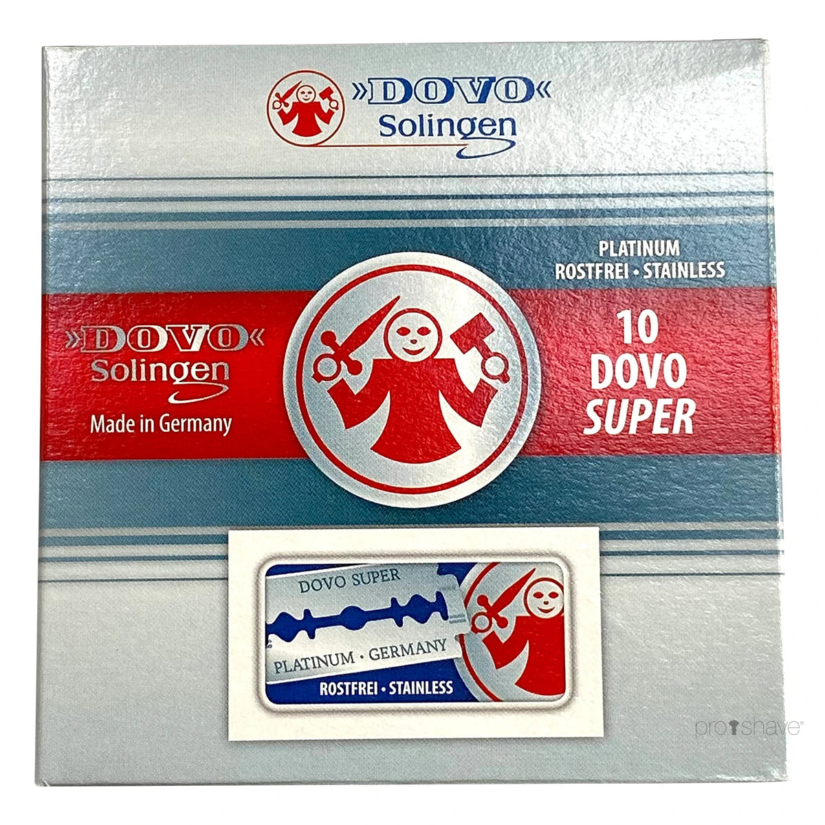 Super Platinum DE-Barber blades, 1 bar, 10x10 (100 pcs.)