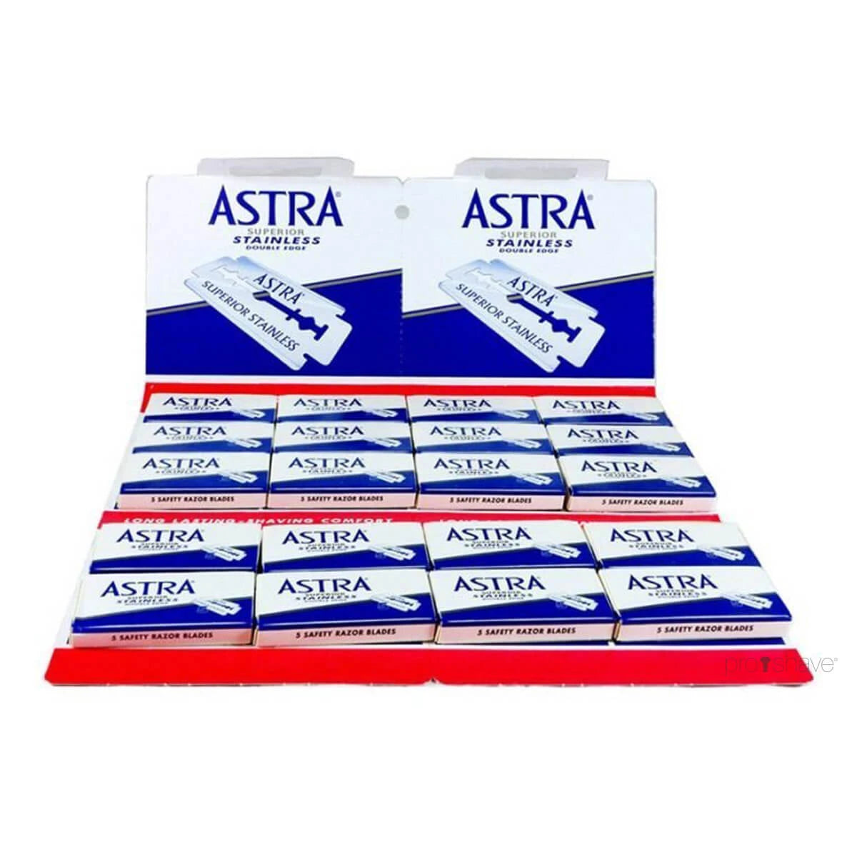 Superior Stainless Blue DE-Barber blades, 1 bar, 20x5 pcs (100 pcs)