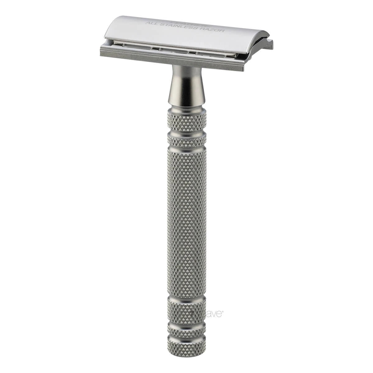 Luxury DE razor with stand, Stainless steel