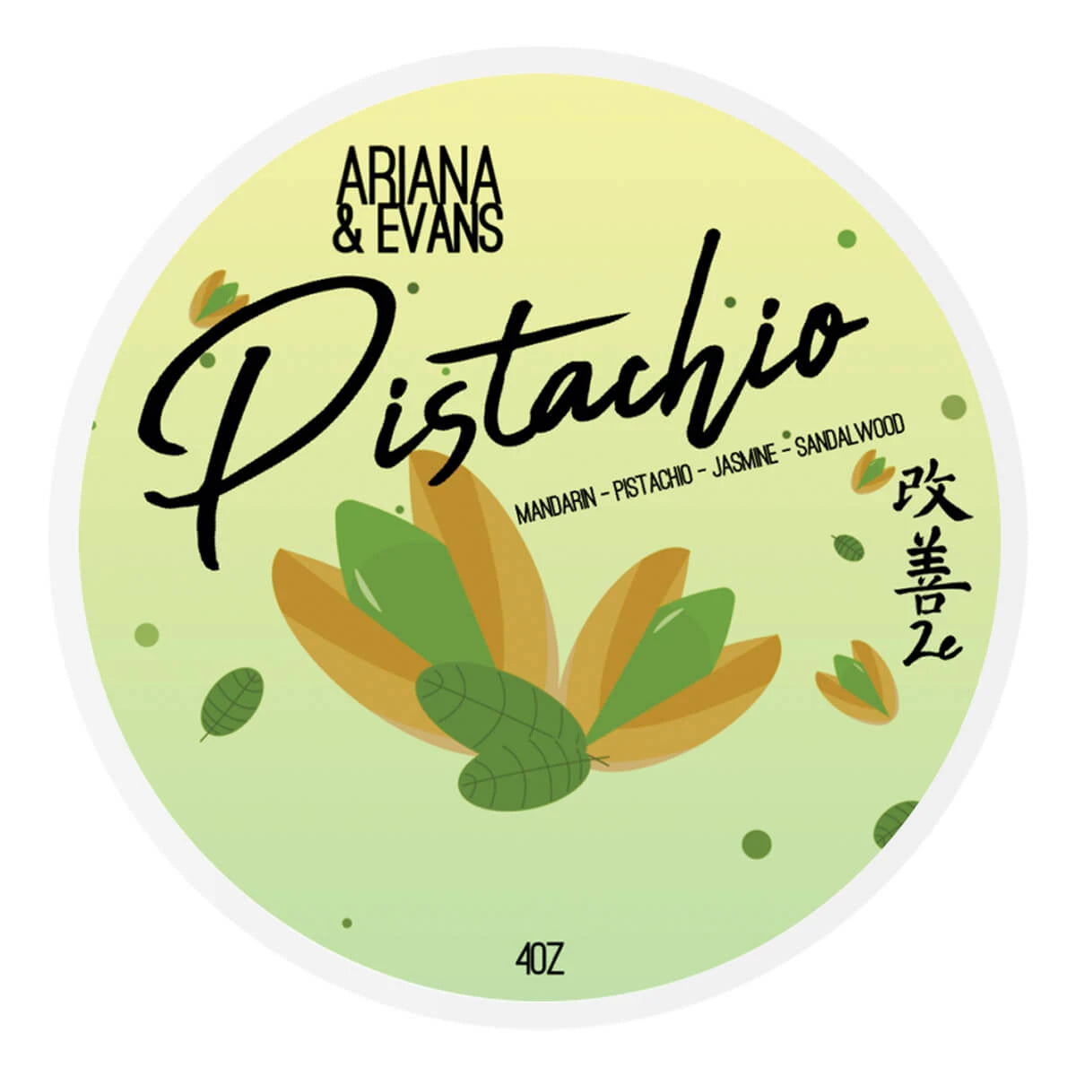 Shaving soap, Pistachio, 118 ml.