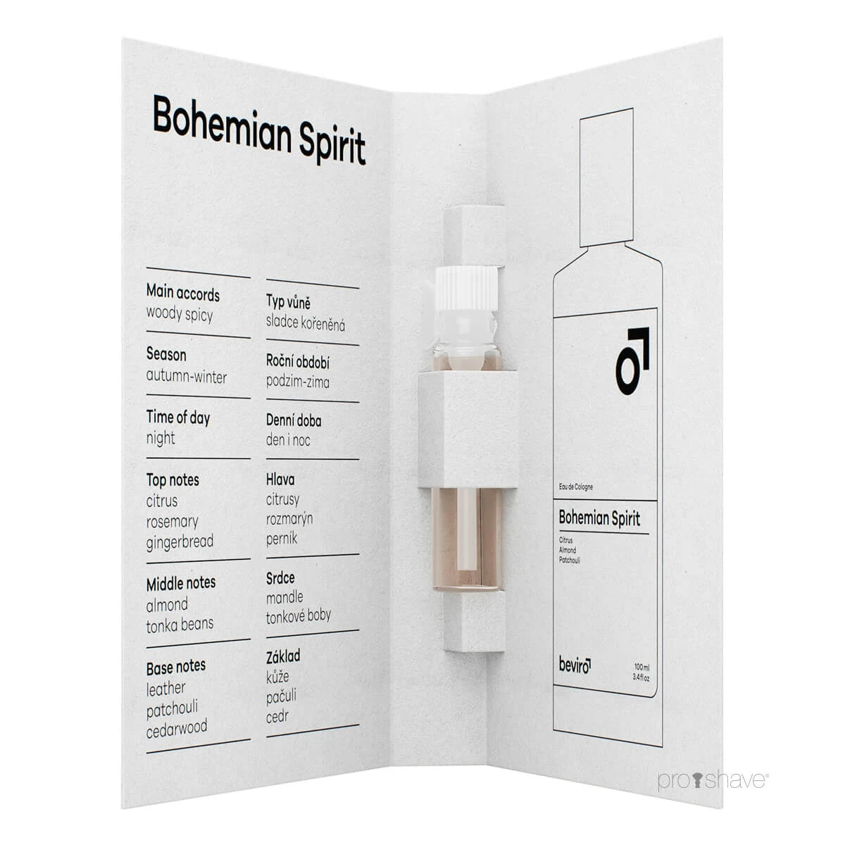Cologne, Bohemian Spirit, Sample, 1 ml.