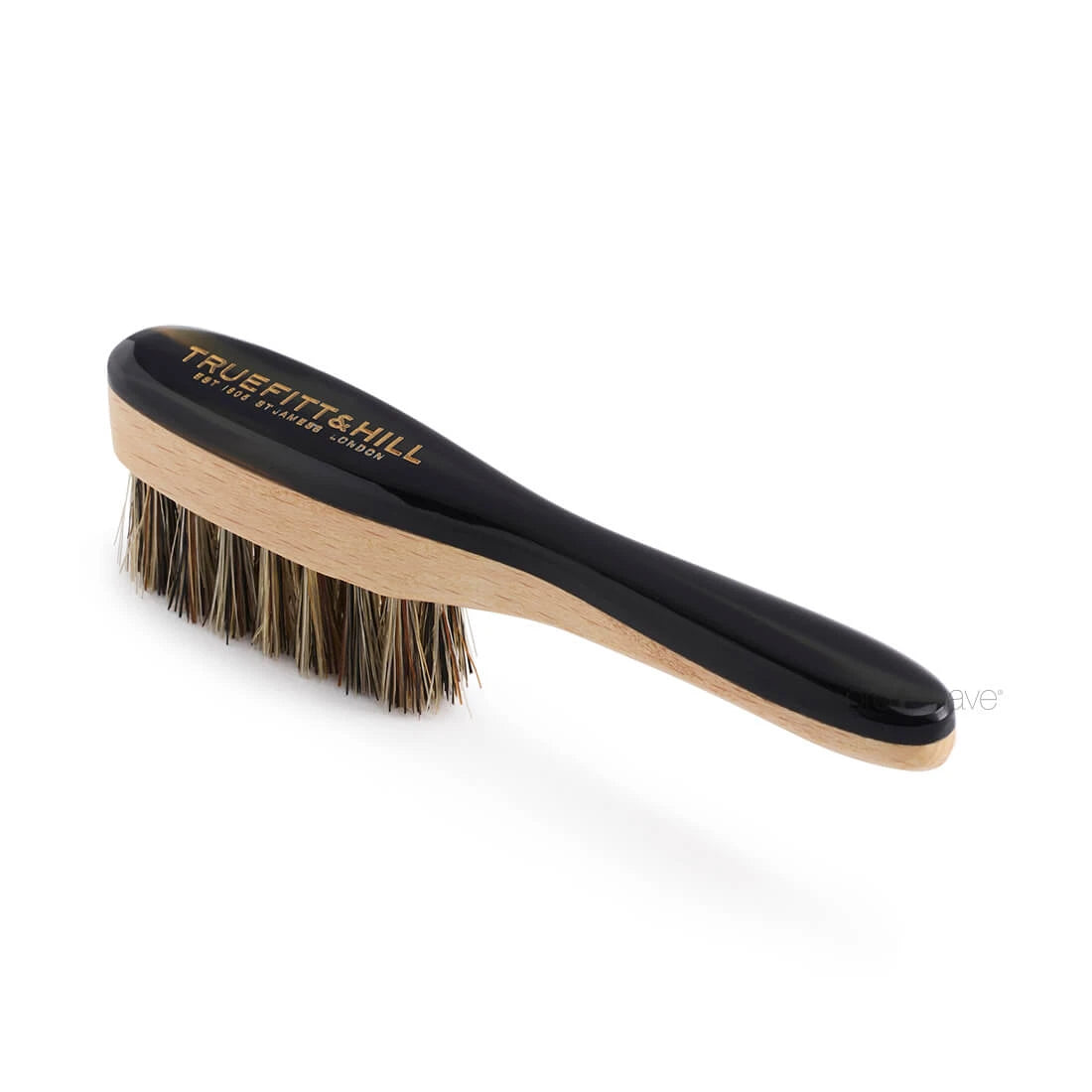 Beard Brush, Horn & Wood, 117 mm.