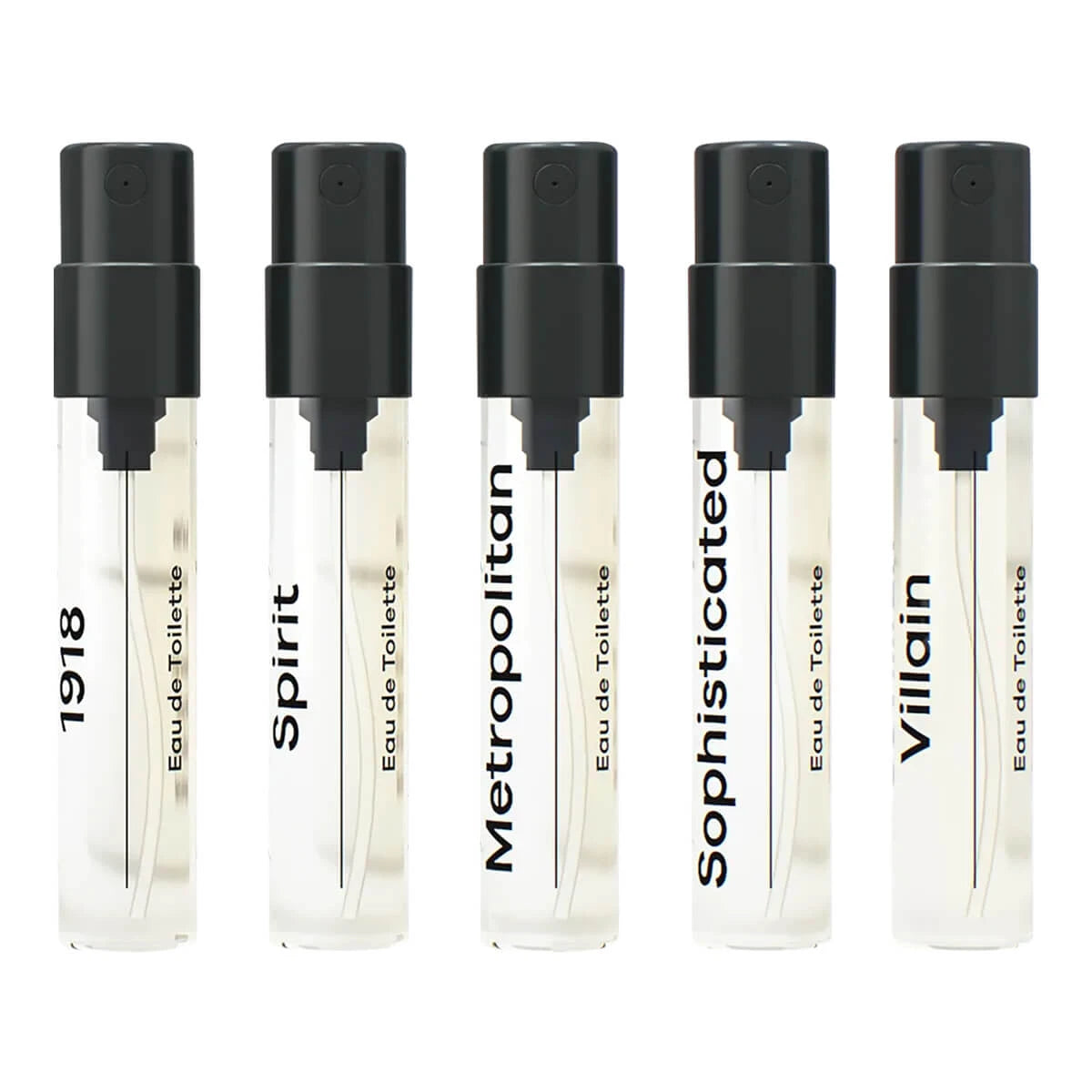 Eau de Toilette Samples Pack, 5 x 2 ml.