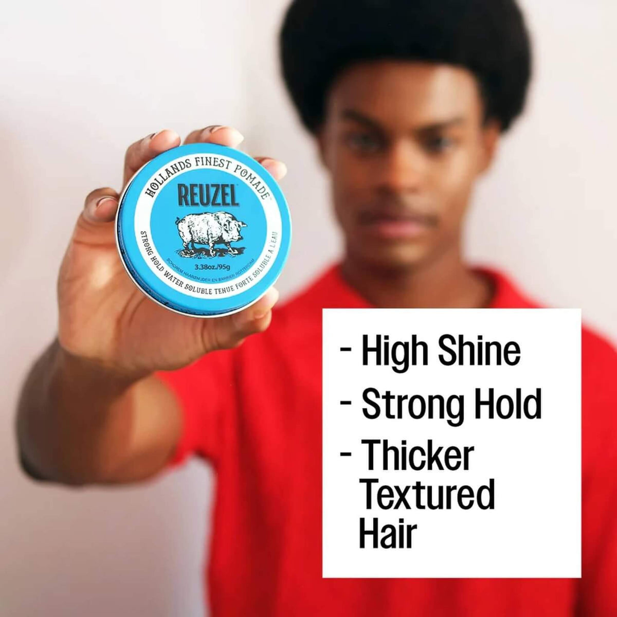 Blue Water Soluble Pomade - Strong Hold, 95 g.