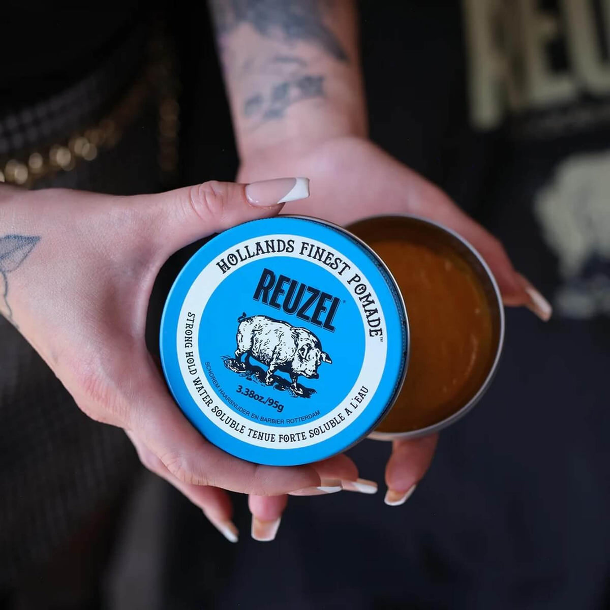 Blue Water Soluble Pomade - Strong Hold, 95 g.