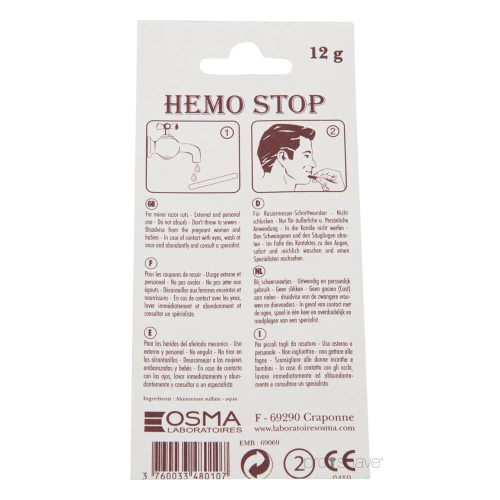 Hemo Stop Styptic Pencil, 12 gr.