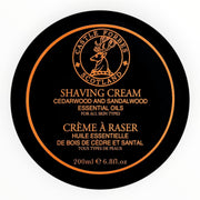 Shaving Cream, Cedarwood & Sandalwood Oils, 200 ml.