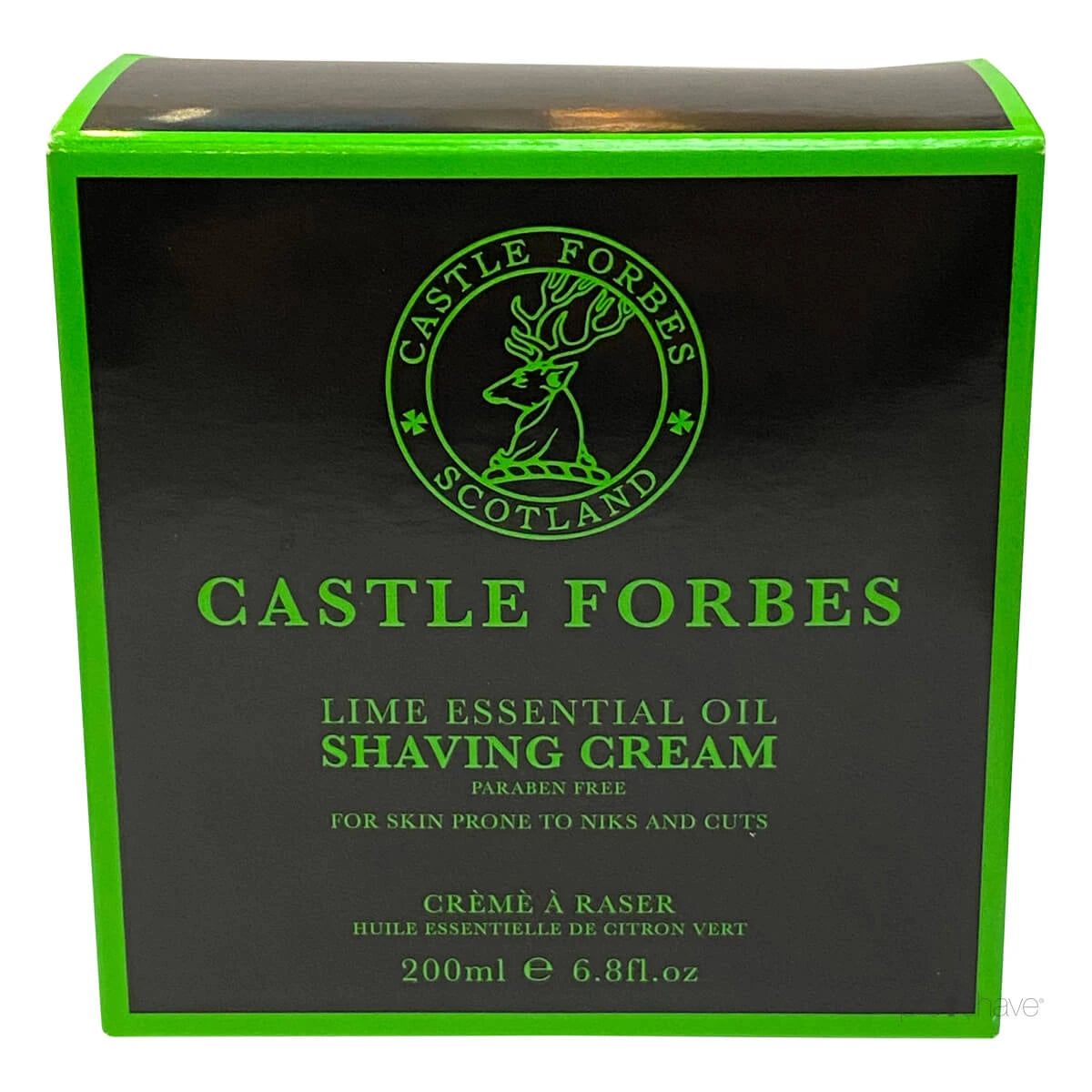 Shaving Cream, Lime Essential Oils, 200 ml.