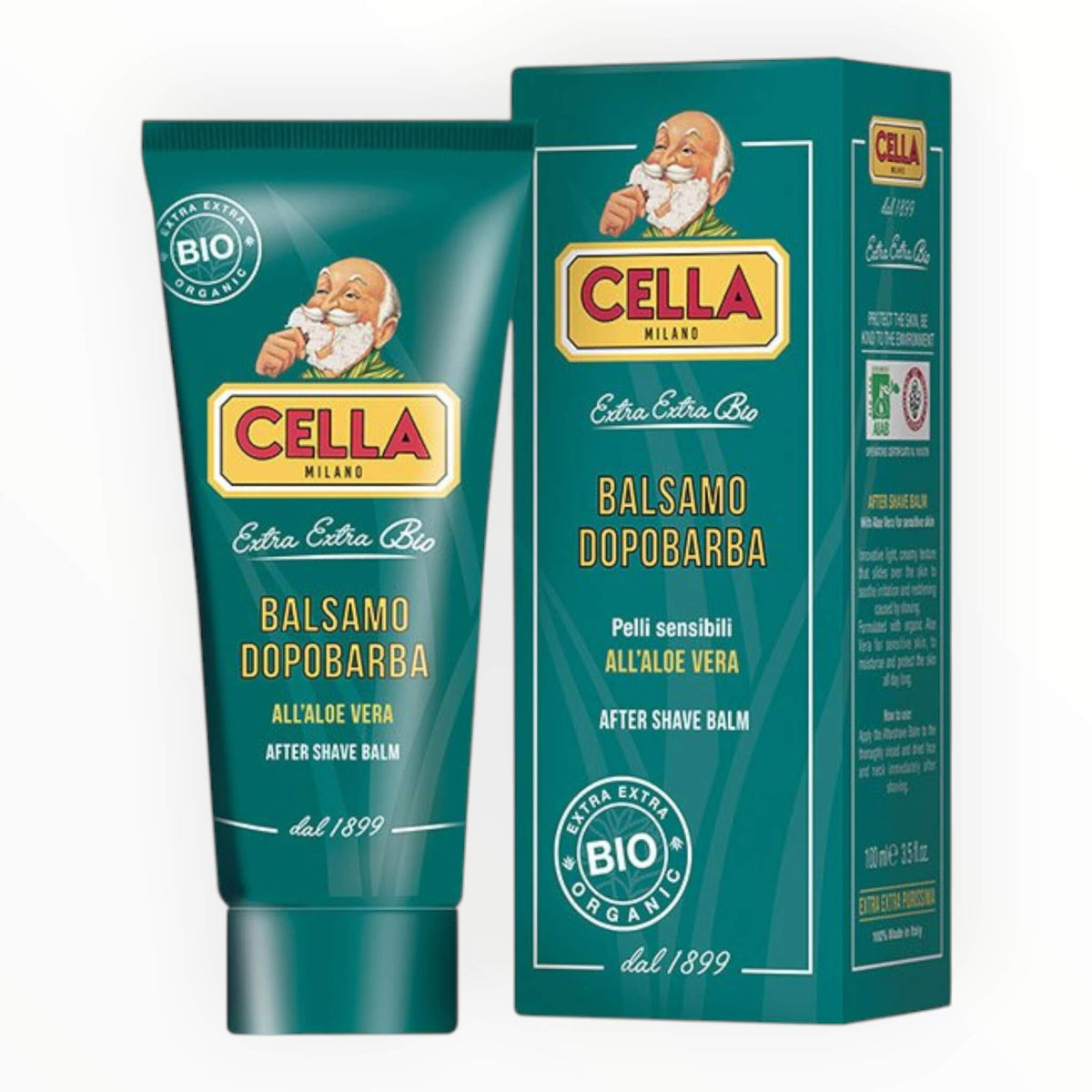 Bio Aftershave Balm, Alcohol-free, Aloe Vera, 100 ml.
