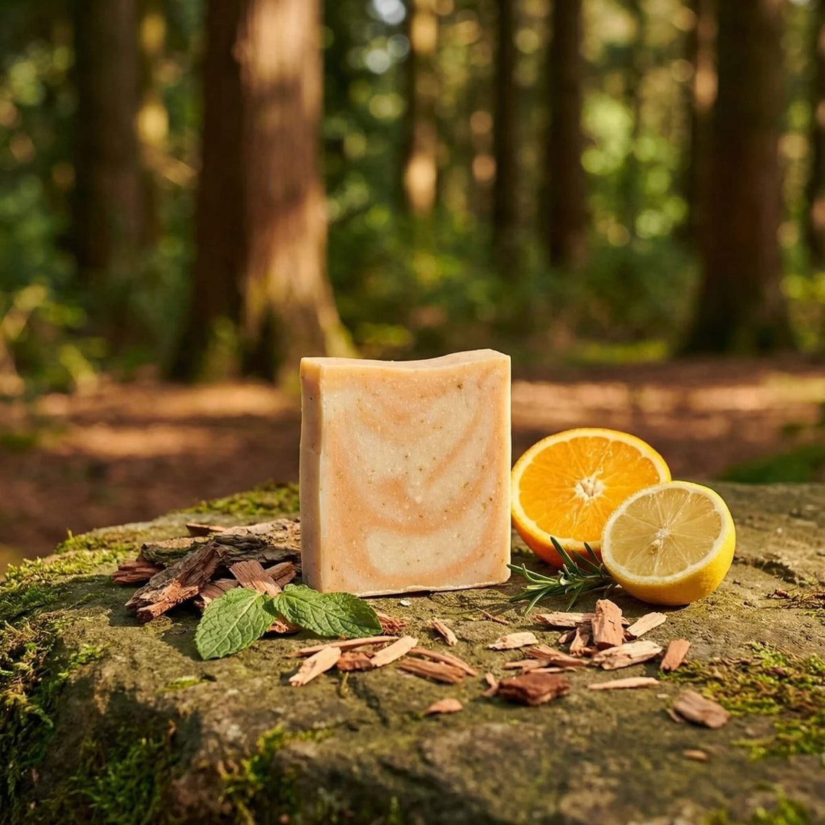 Soap, Citrus Cedarwood Scrub, 135 g.