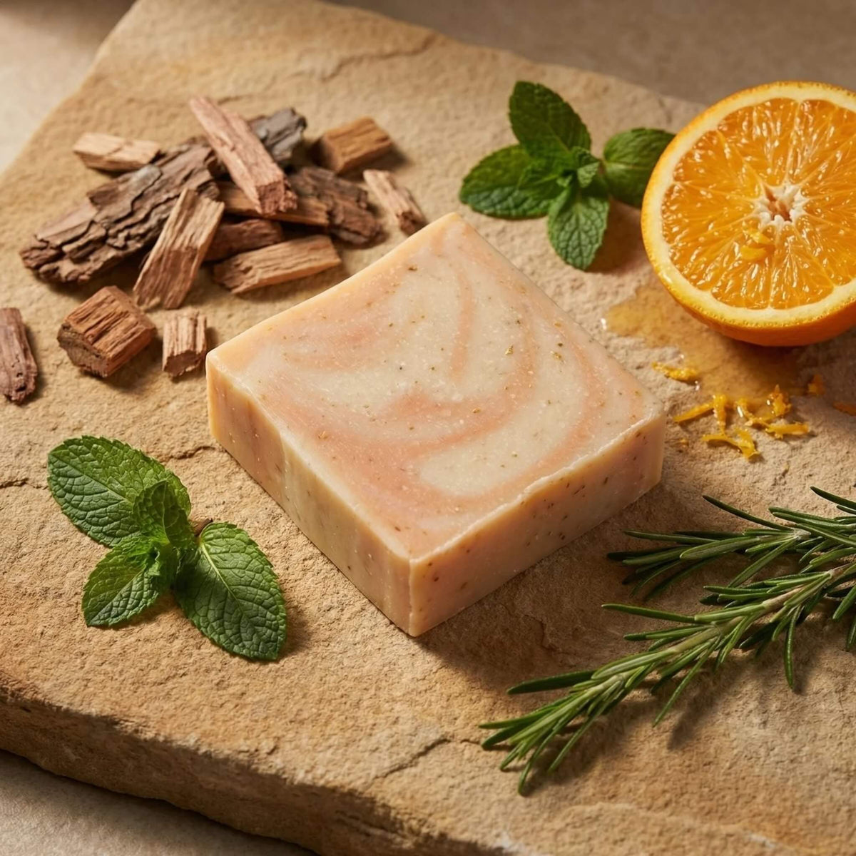 Soap, Citrus Cedarwood Scrub, 135 g.