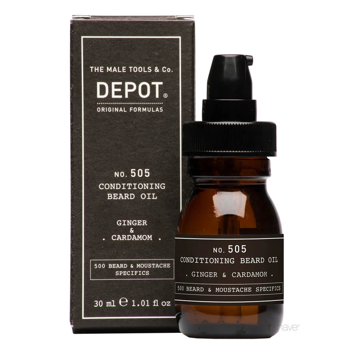 Conditioning Beard Oil, Ginger & Cardamom, No. 505, 30 ml.