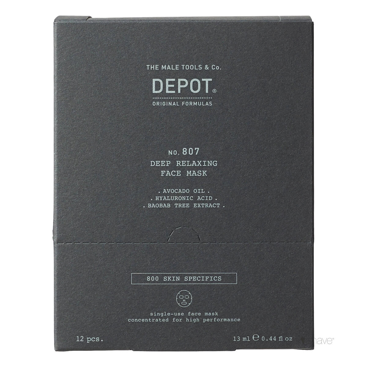 Deep Relaxing Face Mask, No. 807, 1 piece.