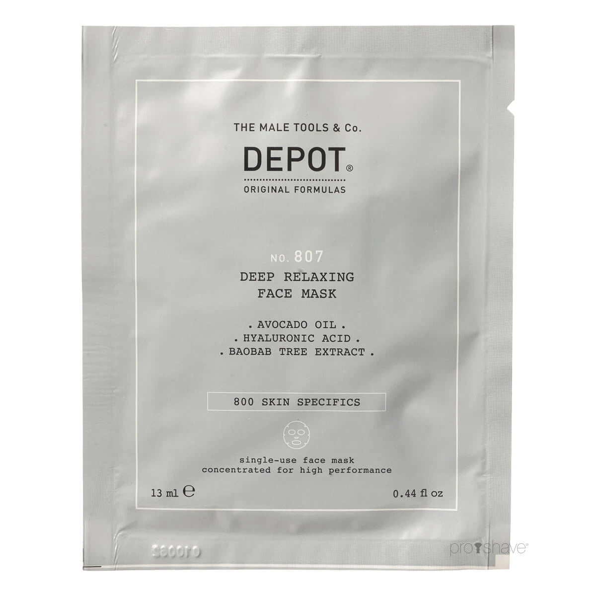 Deep Relaxing Face Mask, No. 807, 1 piece.
