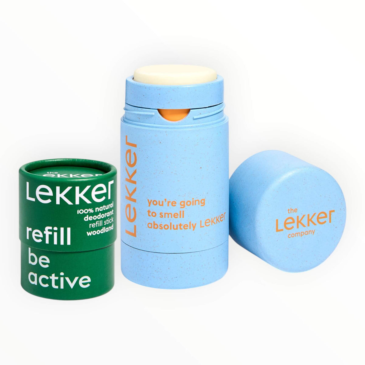 Deodorant Stick, Refill Starter Set, Be Active