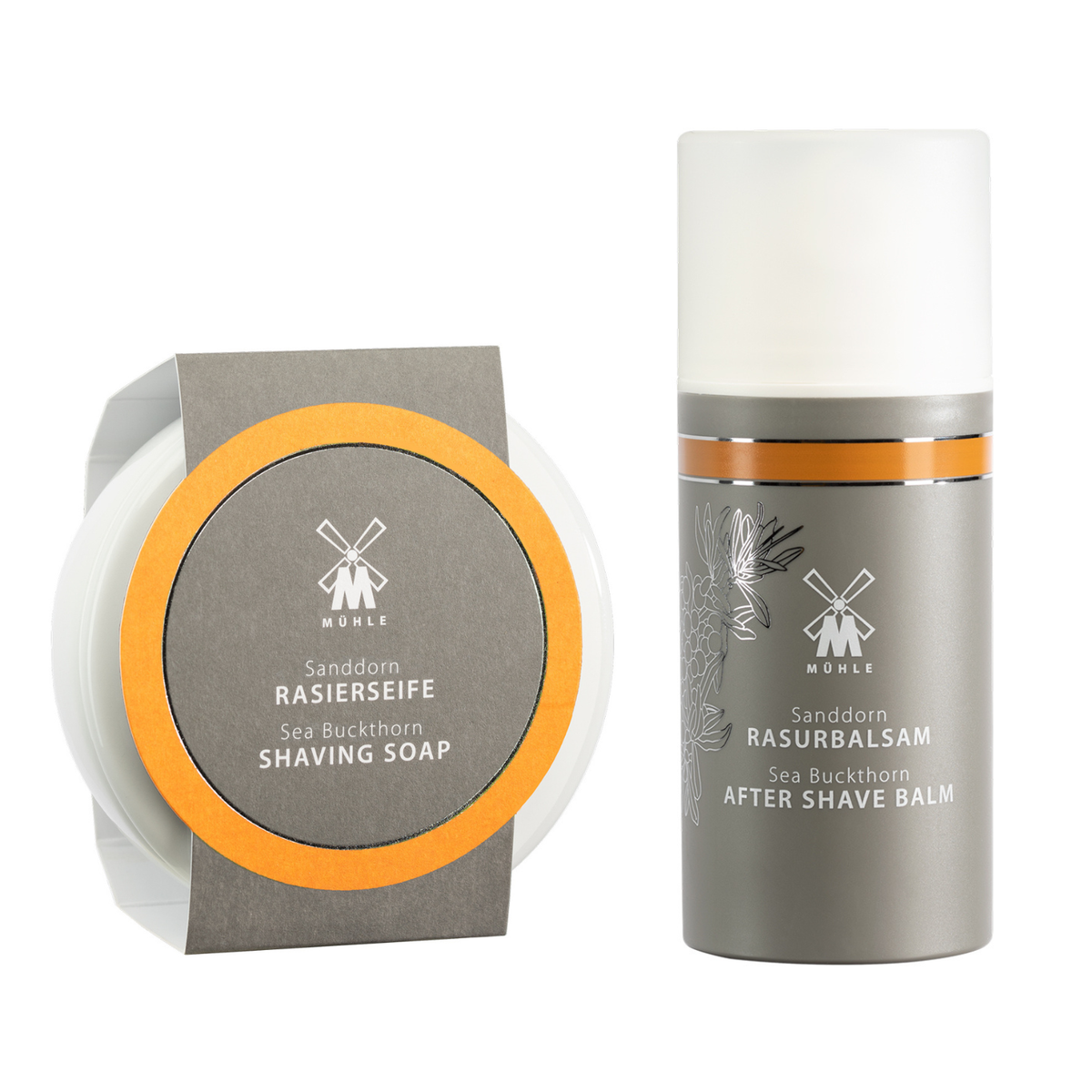 Sea Buckthorn Set, Shaving Soap and Aftershave Balm
