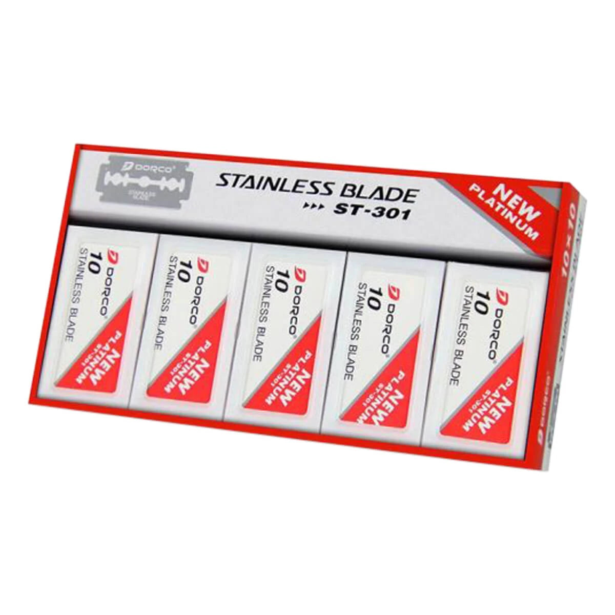 ST-301 DE-Barber blades, 1 bar, 10x10 pcs (100 pcs)