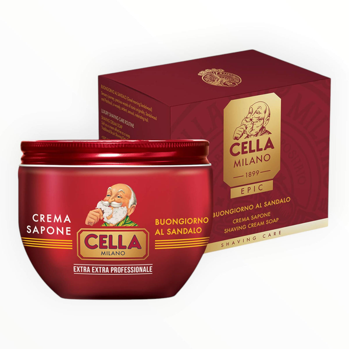Epic Shaving Soap, Buongiorno al Sandalo, 300 ml.