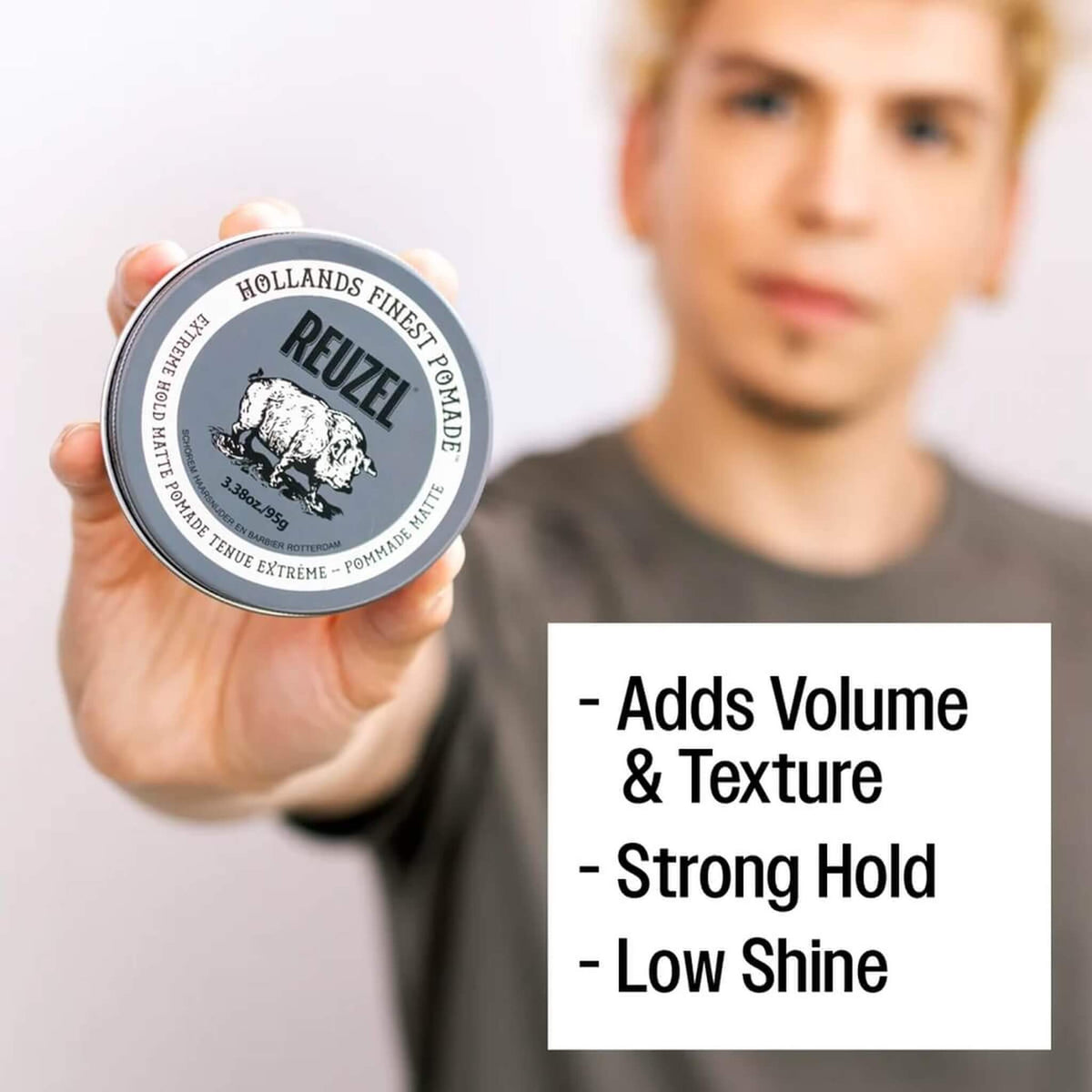 Grey Extreme Hold Matte Pomade, 95 g.