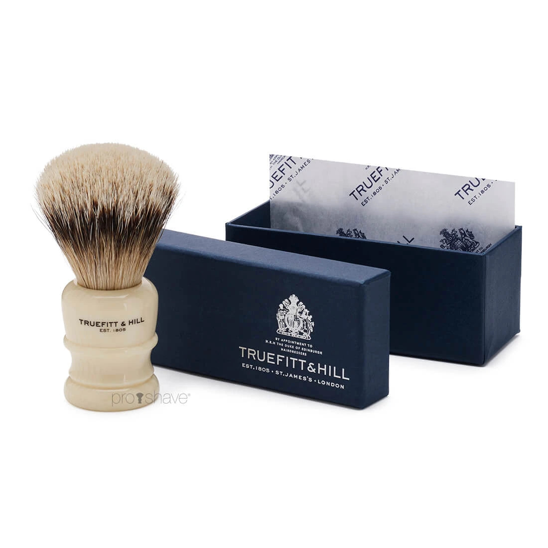 Shaving brush, Wellington, Super Badger, Faux Ivory