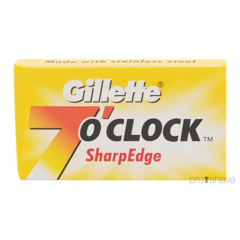 7 O'Clock SharpEdge DE razor blades, Yellow, 2x5 pcs (10 pcs)