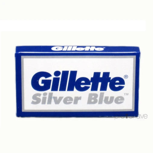 Silver Blue Razor DE razor blades, 2x5 pcs (10 pcs)