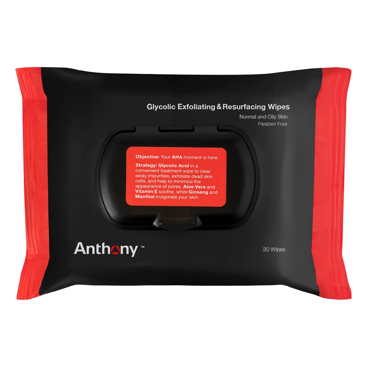 Glycolic Exfoliating & Resurfacing Wipes, 30 pcs.