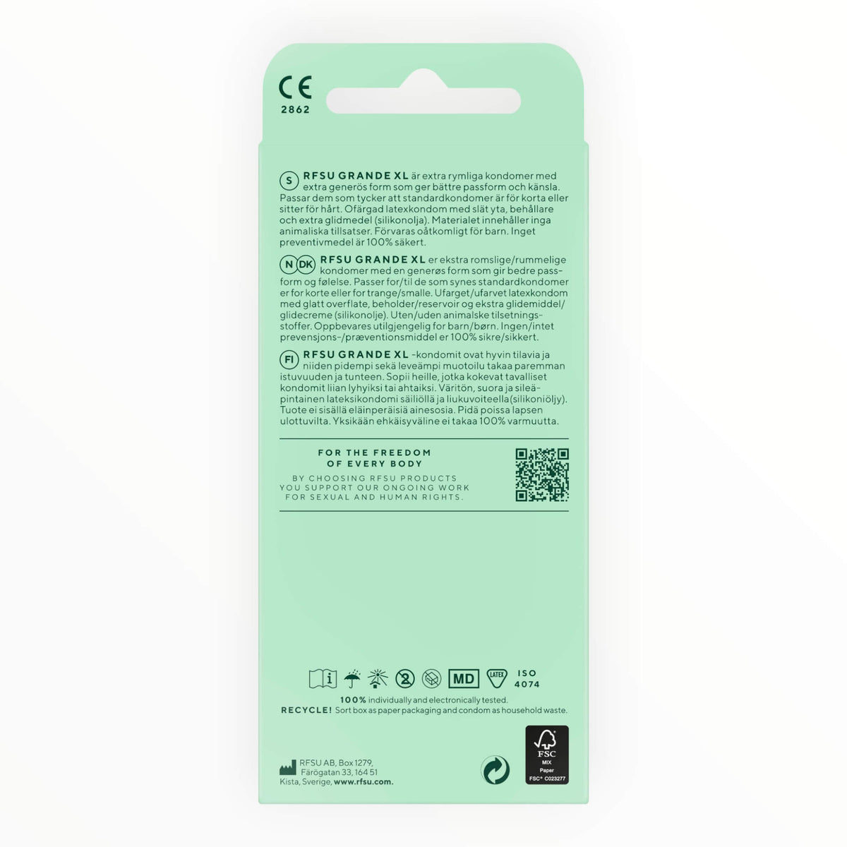 Grande XL Condoms, 10-pack