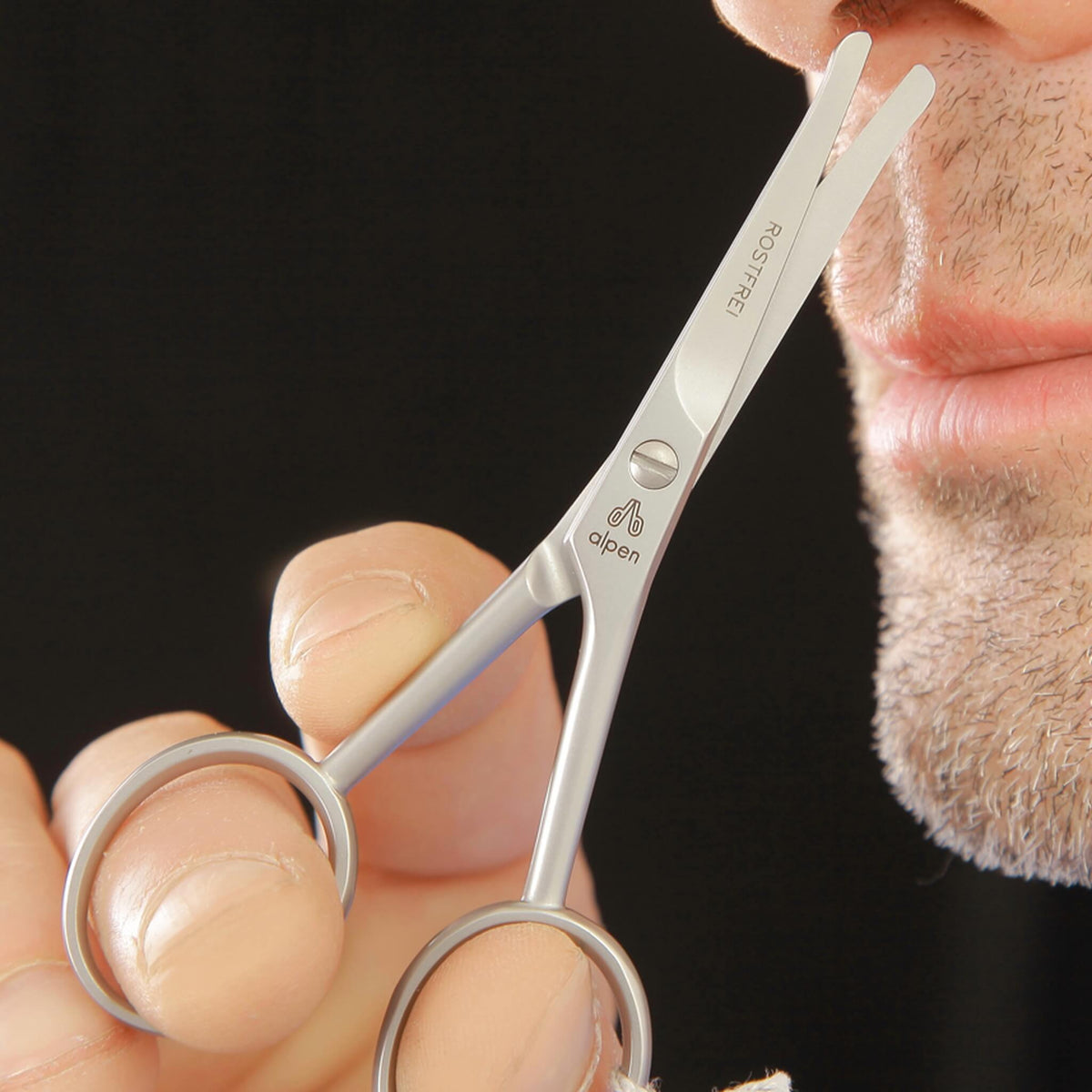 Grooming Scissors for ear & nose hair, Stainless Steel, 10 cm
