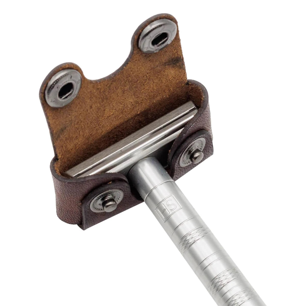 Blade guard, Brown leather