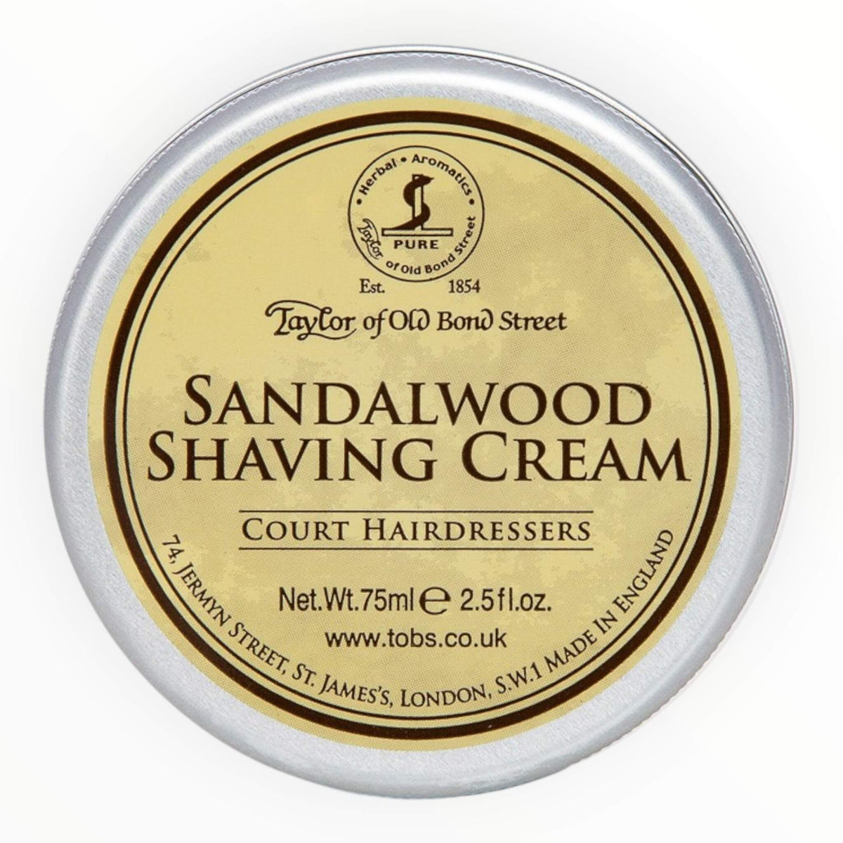 Shaving cream, Sandalwood, 75 ml.