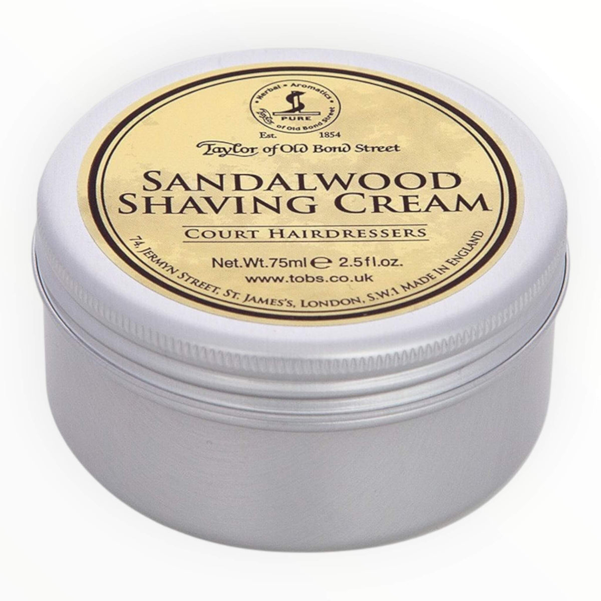Shaving cream, Sandalwood, 75 ml.