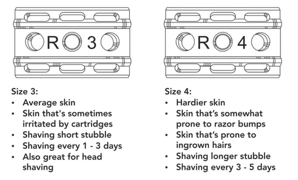 6S Adjustable DE razor, Stainless steel