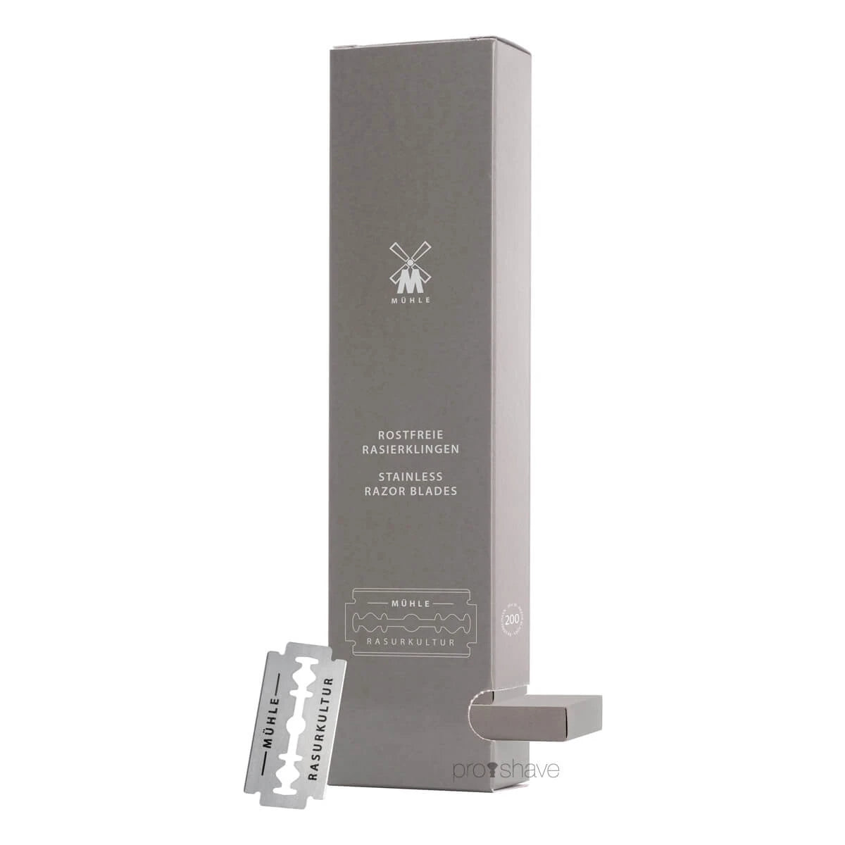 DE-Barber blades, 1 bar, 20x10 pcs (200 pcs)