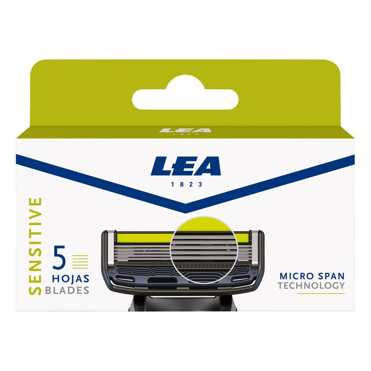 Sensitive 5, Cartridge with 4 razor blades (5 blades)