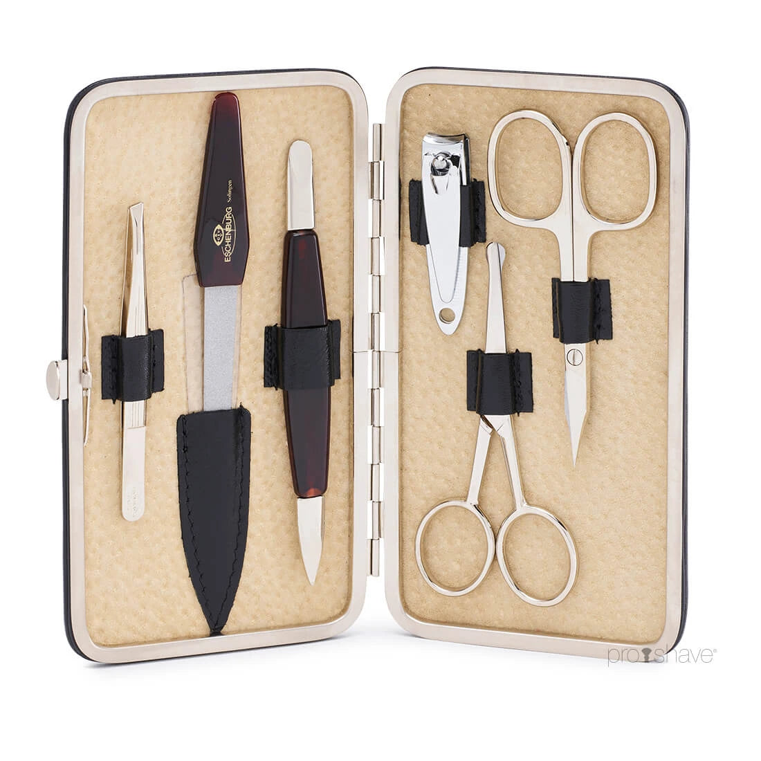 Large Manicure Set, 6 pieces, Black