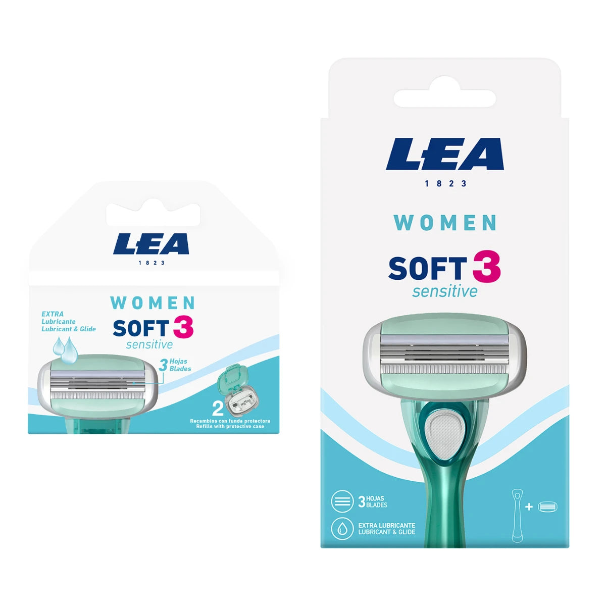 Soft 3 Sensitive Set, Razor & Razor Blades